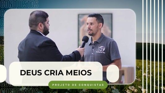 Vem aí “Meus Projetos de Conquistas para 2026” | 25 de Janeiro - Robson 07.01.2025