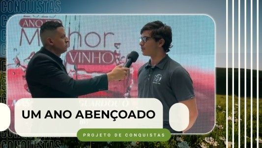 Vem aí “Meus Projetos de Conquistas para 2026” | 25 de Janeiro - Gustavo 08.01.2025.